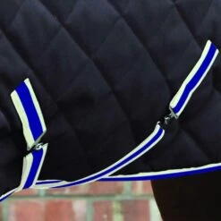 Weatherbeeta Comfitec Heavy 1000d Diamond Quilt Detachaneck Stable Rug (Charcoal/Blue/White) -Horse Riding Equipment Store k07f23c82ecd801b7d13a4ae35751c1a2