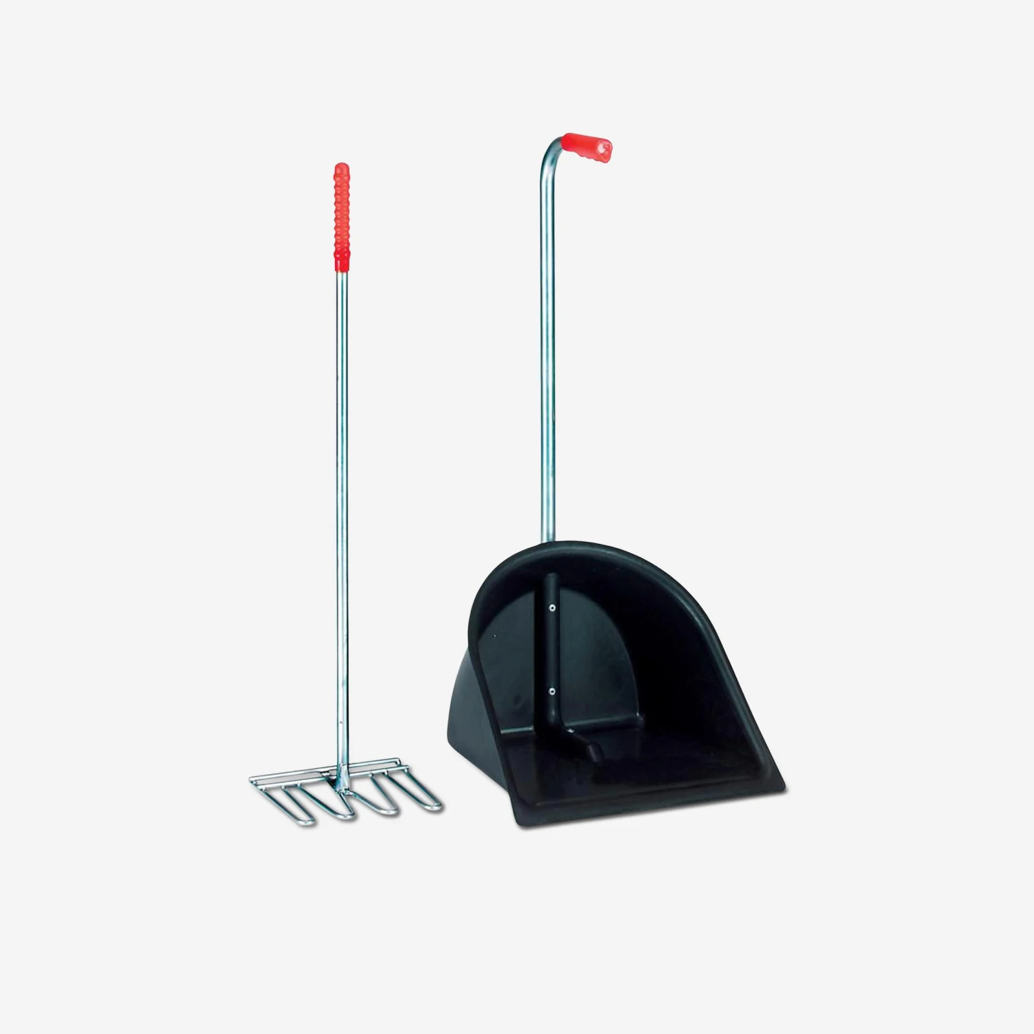Horse Riding Manure Shovel And Rake - Black 1 Horse Riding Manure Shovel And Rake - Black