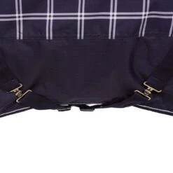 Saxon Defiant StandardNeck Plaid Midweight Horse Turnout Rug (Navy/White) -Horse Riding Equipment Store k0b51d0c1f24a3ee86437087313da523f