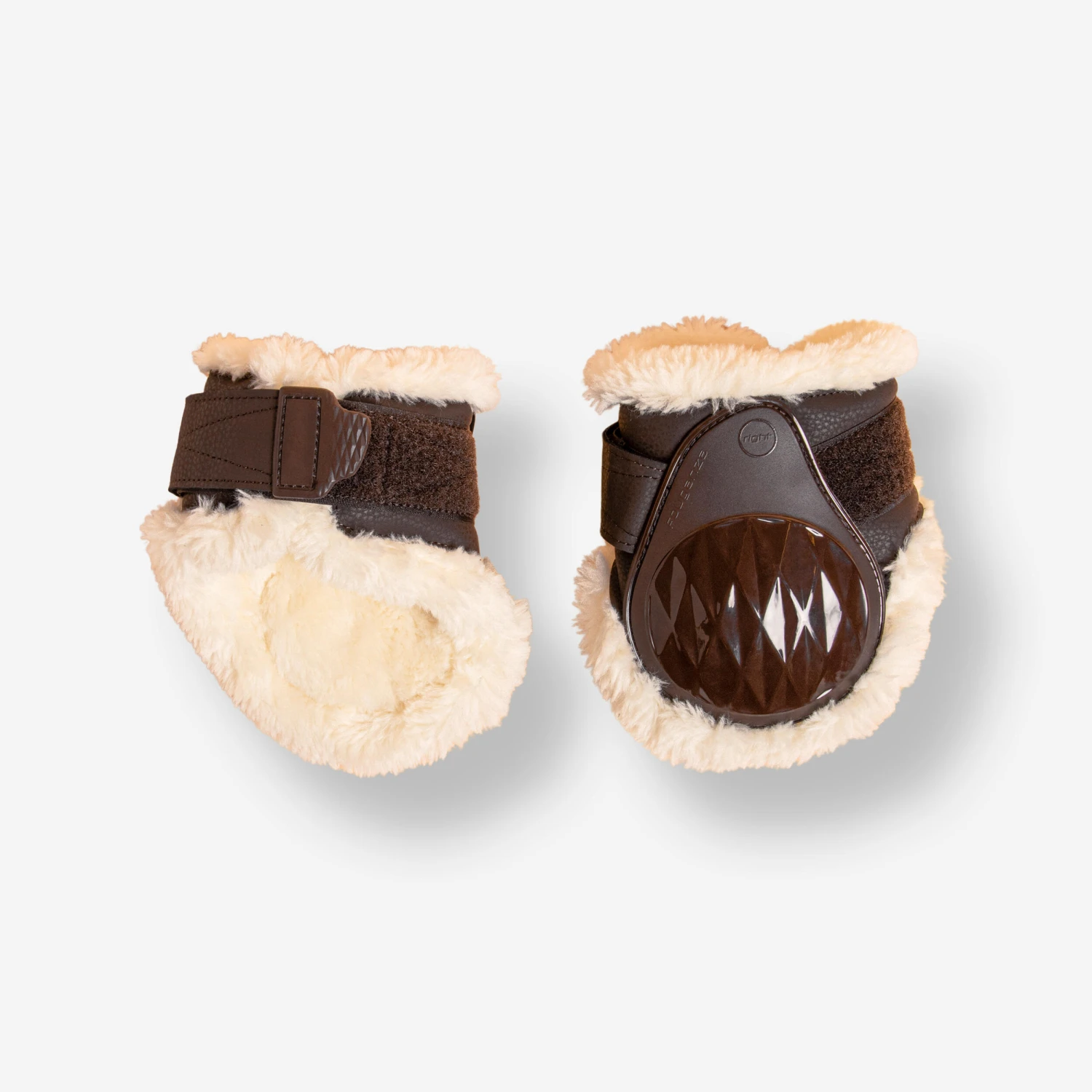 Horse Riding Synthetic Sheepskin Fetlock Boots 580 Twin-Pack 1 Horse Riding Synthetic Sheepskin Fetlock Boots 580 Twin-Pack