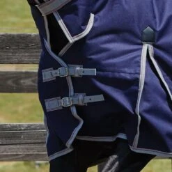 Weatherbeeta Comfitec Essential Combo Neck Heavy Turnout Rug (Navy/Silver/Red) -Horse Riding Equipment Store k339150a0b49d3a1a4c7e32f03fc98fa7