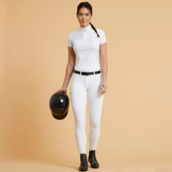 Women's Horse Riding Short-Sleeved Show Polo Shirt 500 -Horse Riding Equipment Store k34a1c8fdd228b31fd83755c282c64175