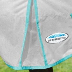 Weatherbeeta GreenTec Plus Combo Neck Lightweight Horse Turnout Rug (Light Grey/Bottle Green) -Horse Riding Equipment Store k3ba3d0ccfb2838e62e765ced668c5db1