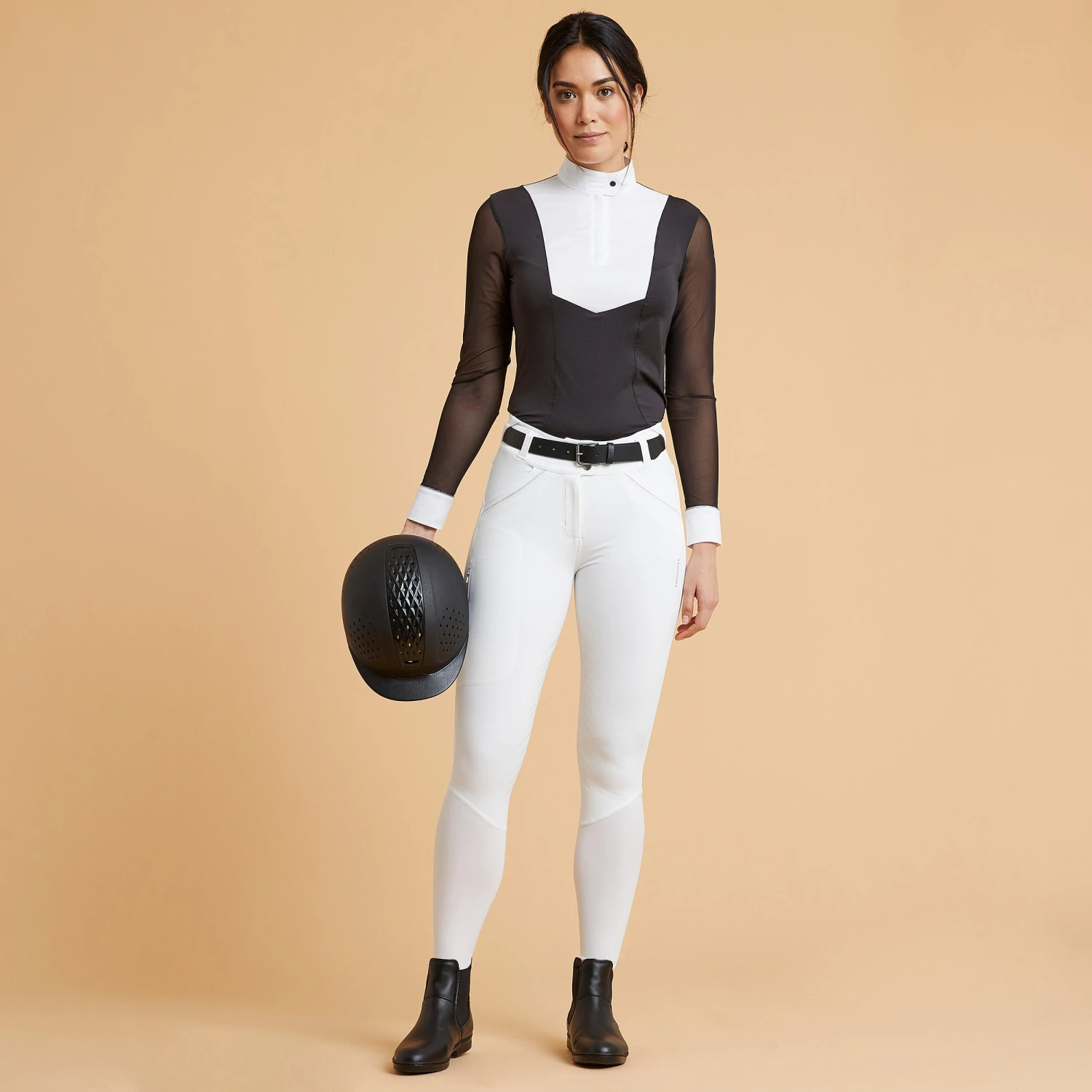 Women's Horse Riding Classic Grip Competition Jodhpurs 900 2 Women's Horse Riding Classic Grip Competition Jodhpurs 900 - Image 2