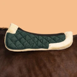 Horse & Pony Synthetic Sheepskin Saddle Pad 500 -Horse Riding Equipment Store k48062219de72561d69607f3c268fa760