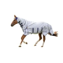 Highlander Plus Combo Neck Sun Protective Horse Fly Rug (Grey)