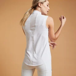 Women's Horse Riding Sleeveless Show Shirt 500 -Horse Riding Equipment Store k586e3cb0642d1e52f41cd8650f6e2b57