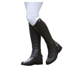 Saxon Unisex Equileather Half Chaps (Brown) -Horse Riding Equipment Store k60b830fbaaeb42c1693bf99e76bbf570 1