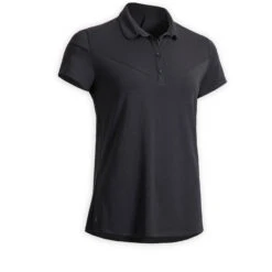 Women's Short-Sleeved Horse Riding Polo Shirt 100