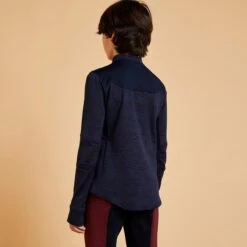 Kids' Horse Riding Long-Sleeved Warm Polo Shirt 500 -Horse Riding Equipment Store k73e663ee42dc29de580a0ba1e6c75d76