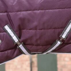 Weatherbeeta Comfitec Plus Dynamic II Horse Stable Rug (Maroon/Grey/White) -Horse Riding Equipment Store k755ec564aa4630b1723f1152da25bc57