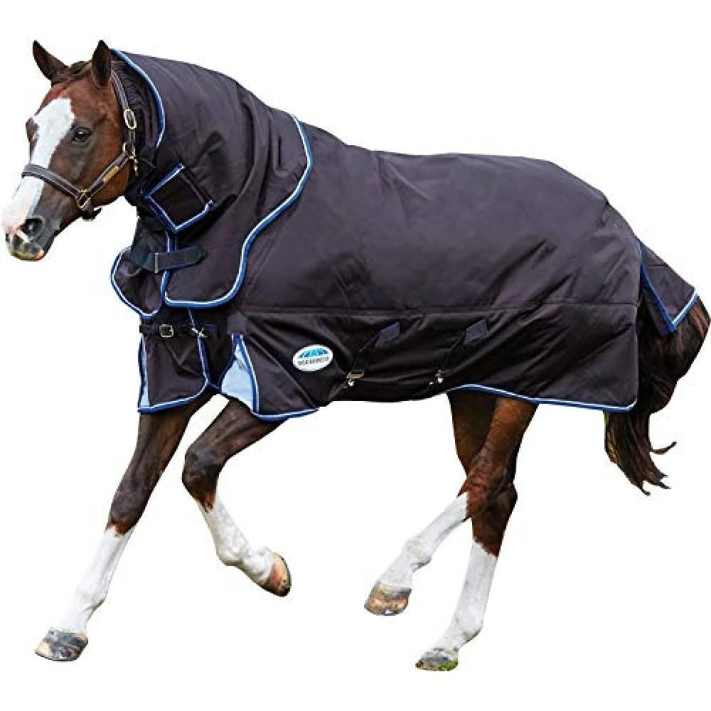 Weatherbeeta Comfitec Medium Ultra Cozi Detachaneck Turnout Rug (Charcoal/Blue/White) 1 Weatherbeeta Comfitec Medium Ultra Cozi Detachaneck Turnout Rug (Charcoal/Blue/White)