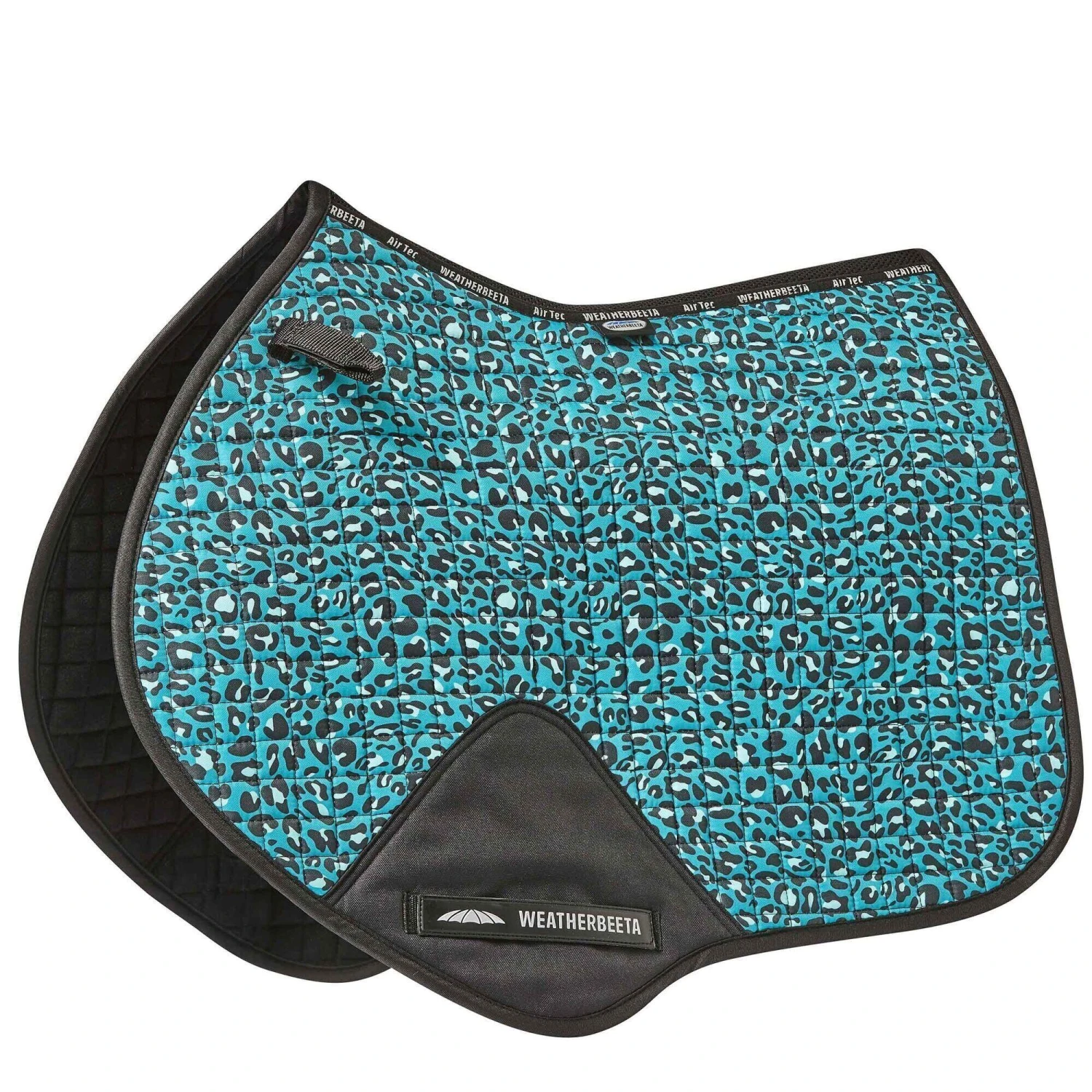 Weatherbeeta Prime Leopard Print Horse Jumping Saddlepad (Turquoise) 1 Weatherbeeta Prime Leopard Print Horse Jumping Saddlepad (Turquoise)