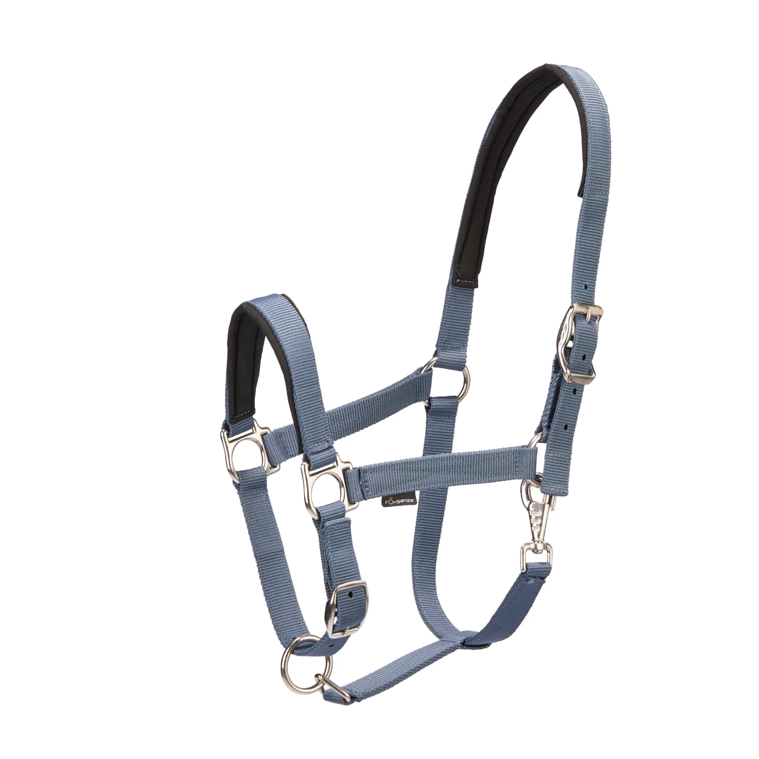 Horse Riding Halter + Leadrope Set - Nubuck/Blue 2 Horse Riding Halter + Leadrope Set - Nubuck/Blue - Image 2