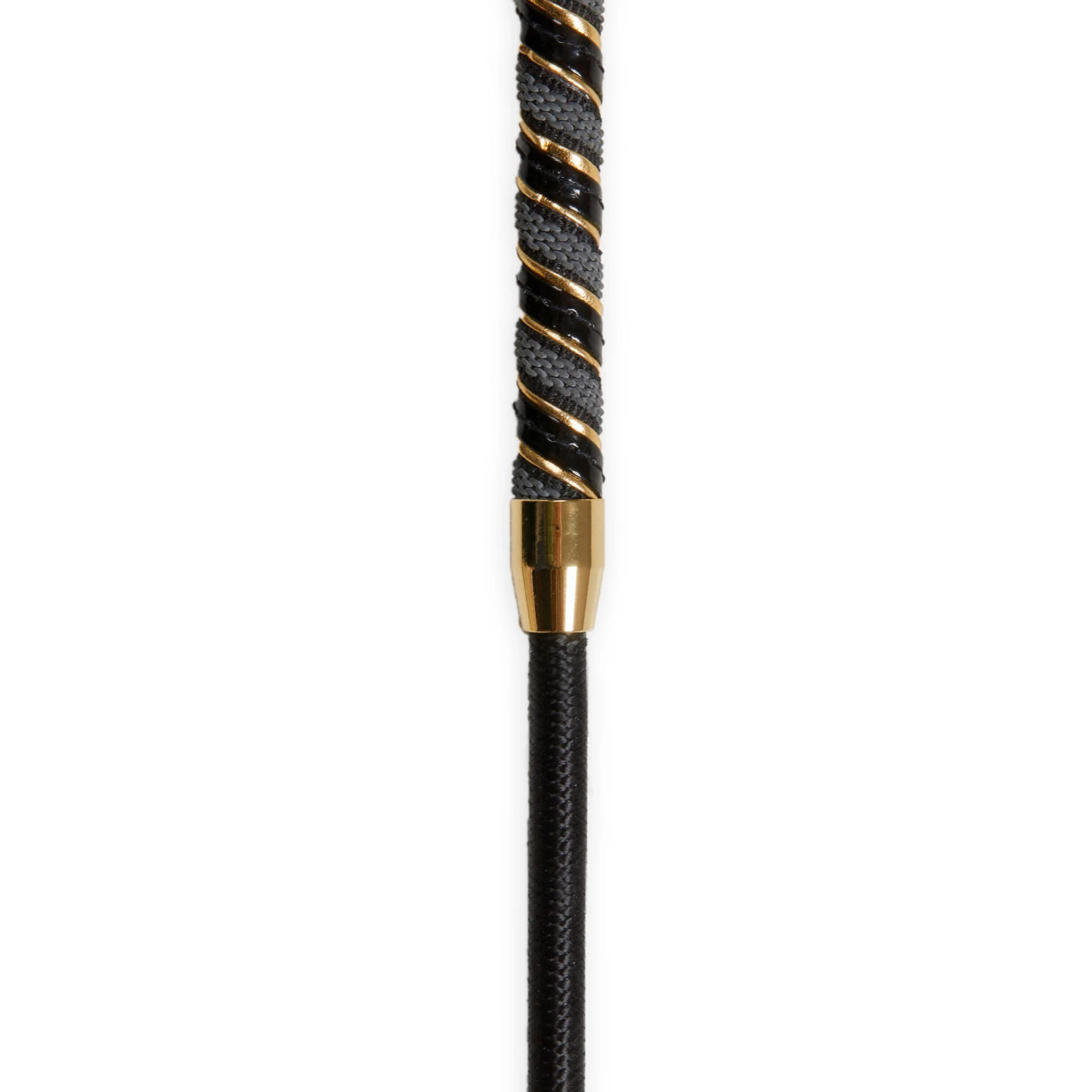 Waldhausen Horse Riding Dressage Crop 120 Cm - Black/Gold 4 Waldhausen Horse Riding Dressage Crop 120 Cm - Black/Gold - Image 4