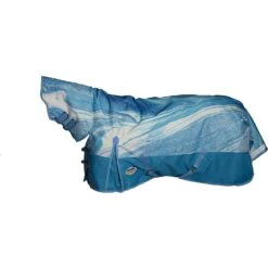 Weatherbeeta Comfitec Plus Dynamic II Medium Marble Horse Combo Turnout Rug (Blue)