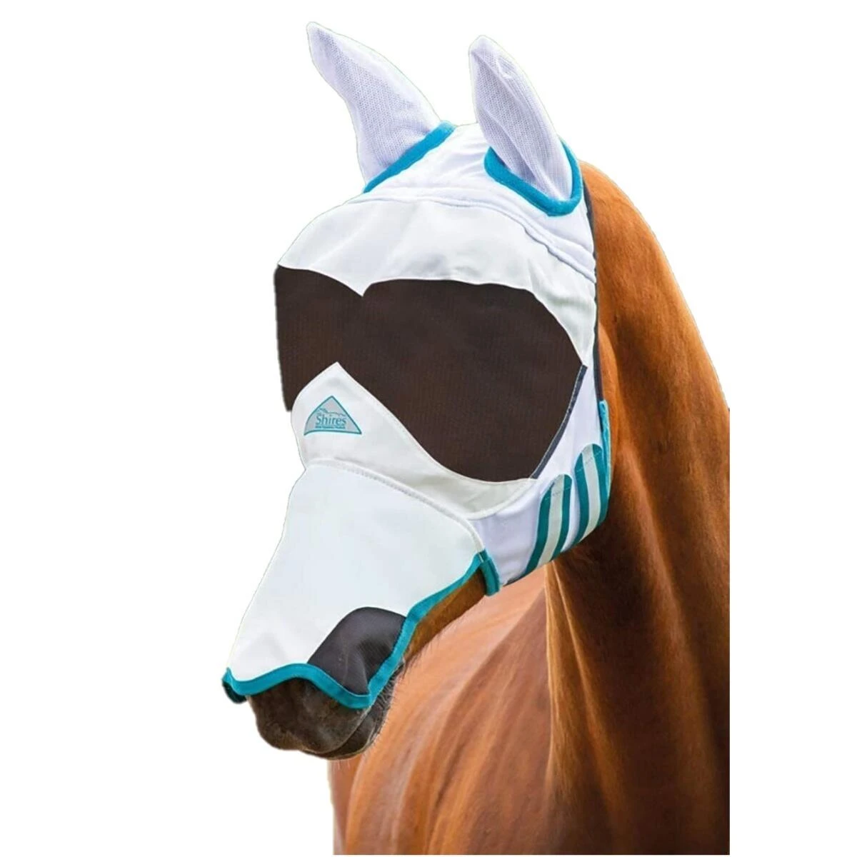 Ultra Pro Sun Shade Horse Fly Mask (White) 1 Ultra Pro Sun Shade Horse Fly Mask (White)