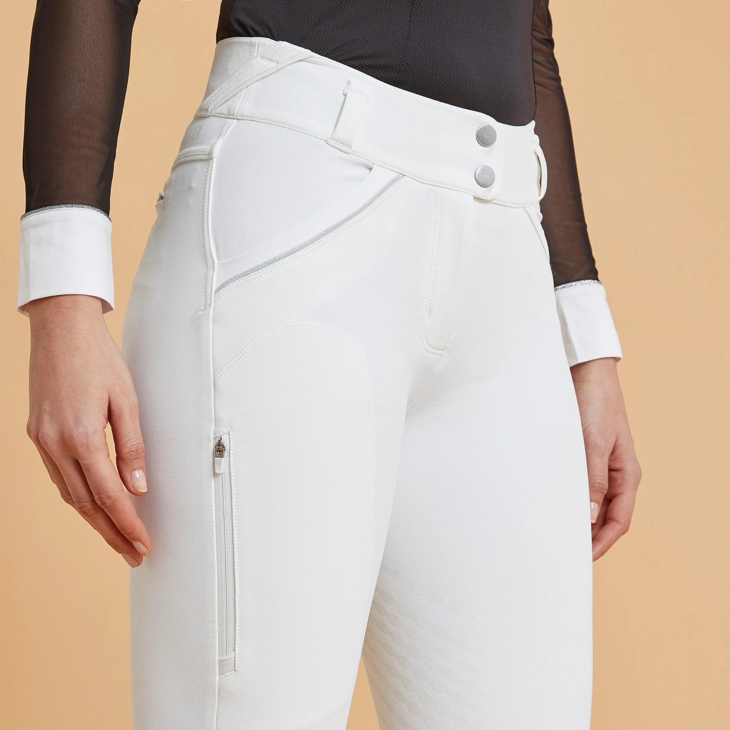 Women's Horse Riding Classic Grip Competition Jodhpurs 900 3 Women's Horse Riding Classic Grip Competition Jodhpurs 900 - Image 3