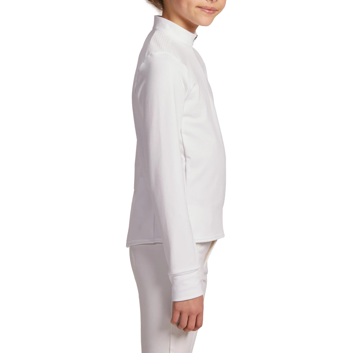 Kids' Horse Riding Long-Sleeved Warm Competition Polo 500 4 Kids' Horse Riding Long-Sleeved Warm Competition Polo 500 - Image 4