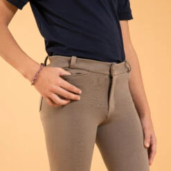 Kids' Horse Riding Suede Patch Jodhpurs 140 -Horse Riding Equipment Store kde9e422fb8dc202e5b9c07dd983ad210