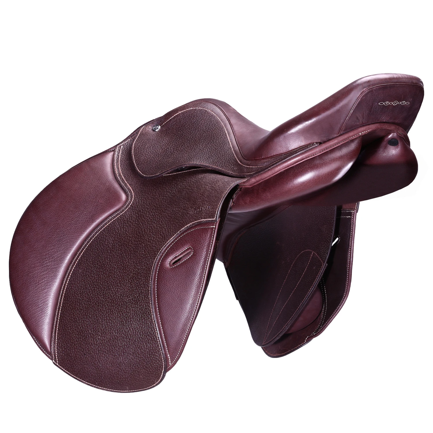 17.5" Versatile Leather Horse Riding Saddle For Horse - Brown 2 17.5" Versatile Leather Horse Riding Saddle For Horse - Brown - Image 2