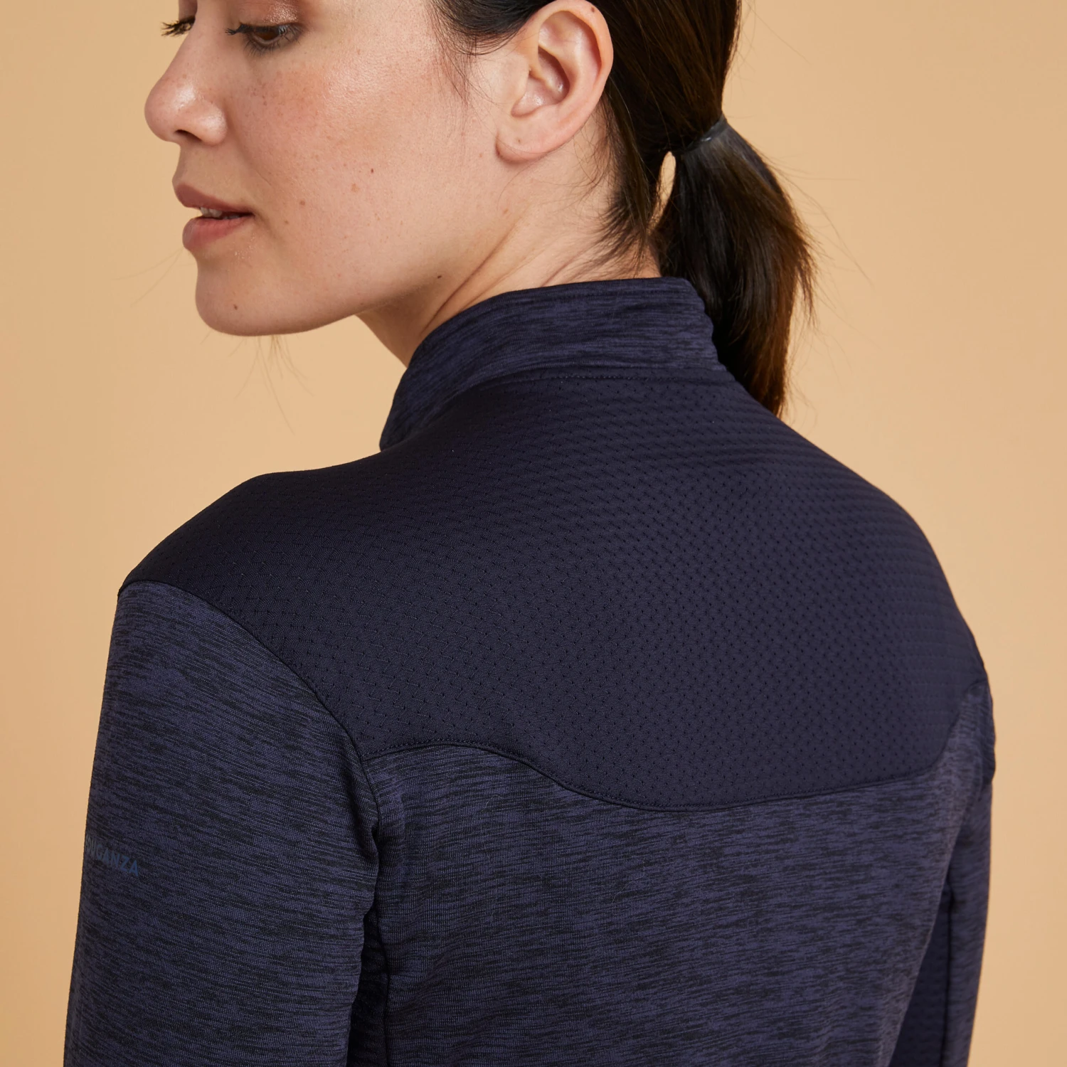 Women's Long-Sleeved Horse Riding Warm Polo Shirt 500 6 Women's Long-Sleeved Horse Riding Warm Polo Shirt 500 - Image 6