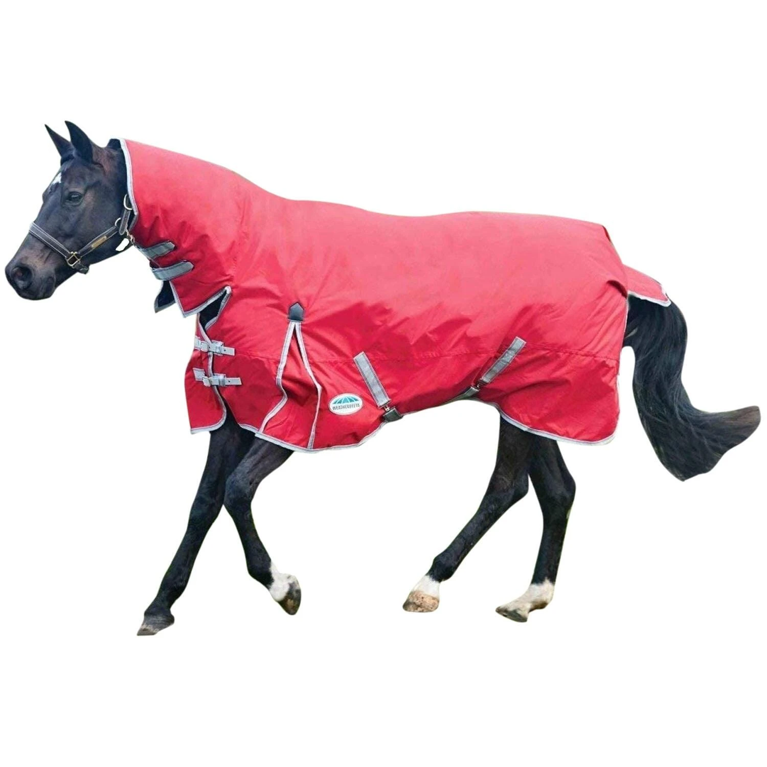 Weatherbeeta Comfitec Medium Classic Combo Neck Turnout Rug (Red/Silver/Navy) 1 Weatherbeeta Comfitec Medium Classic Combo Neck Turnout Rug (Red/Silver/Navy)