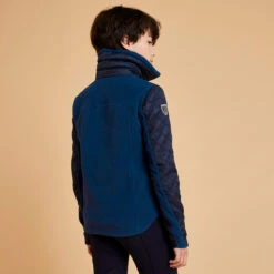 Kids' Horse Riding Bi-Material Warm Fleece 500 -Horse Riding Equipment Store kefff4fda3baa7d3daf3d57d9876ae1b1