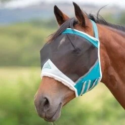 Fine Mesh Earless Horse Fly Mask (Black) 7 Fine Mesh Earless Horse Fly Mask (Black) -Horse Riding Equipment Store kf126d73c01bff773e01bd61fdc1a9a11