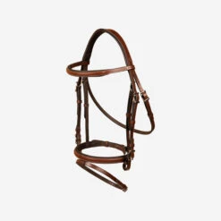 Horse Riding Leather Hybrid Bridle With French Noseband For Horse & Pony 500 -Horse Riding Equipment Store kf3637268c3944780e2f60349c559c4b5